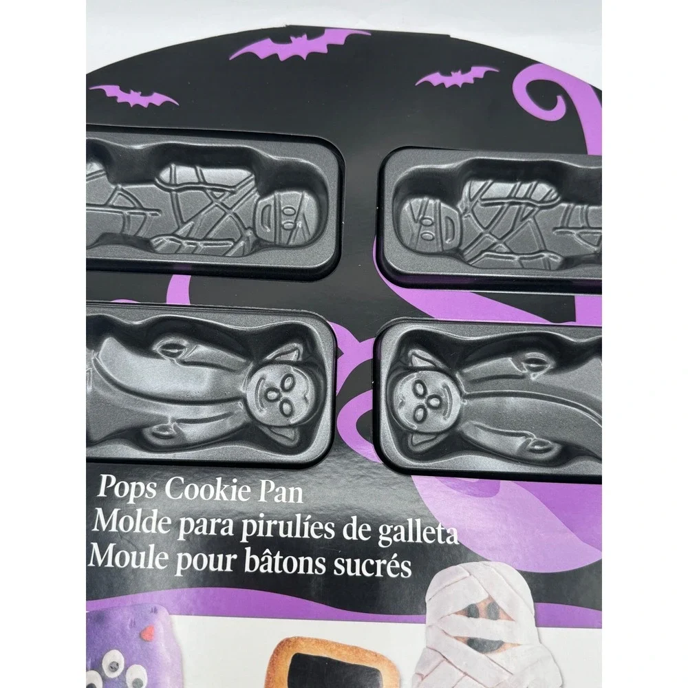 Wilton Pops Cookie‎ Pan Halloween Bat Monster Mummy Ghost Vampire Pop Mold